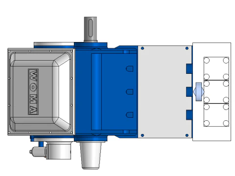 High Pressure Triplex Plunger Pump 3D Model