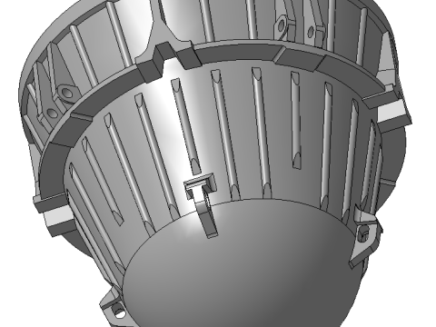 Ductile Cast Iron Slag Ladle 16m3 Modèle 3D