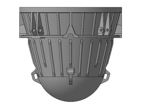 Ductile Cast Iron Slag Ladle 16m3 Modèle 3D