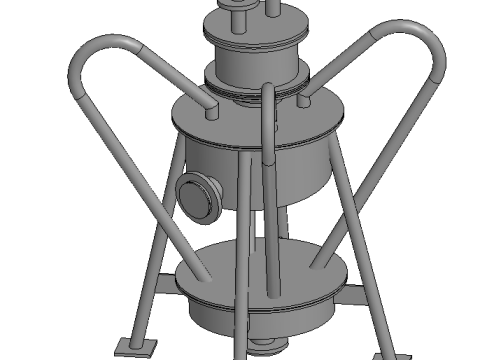 Wastewater cyclone station 3D Модель
