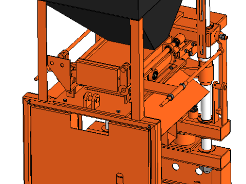 Brick press machine automatic 3D Model