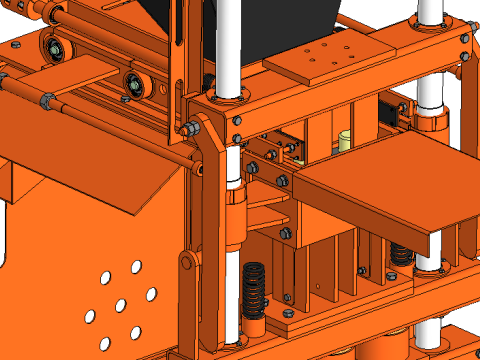 Brick press machine automatic 3D Model