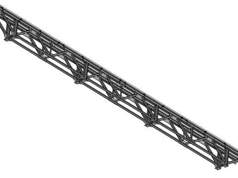 Rack for measuring the curvature of rolled products 3D Model