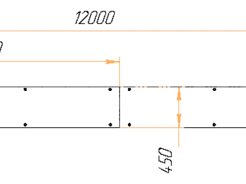 Rack for measuring the curvature of rolled products 3D Model