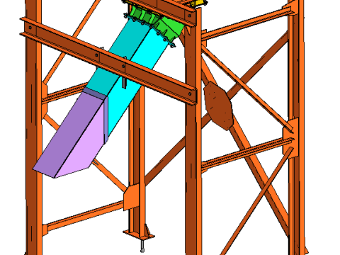 Big-Bag wrecker with hopper 3D Модель