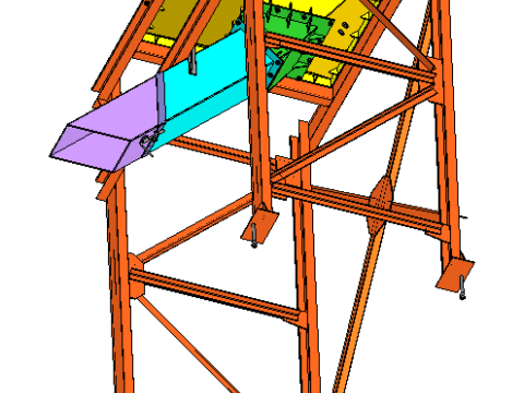 Big-Bag wrecker with hopper 3D 모델