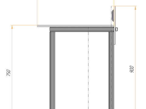 Table for working on the terrace 3Dモデル
