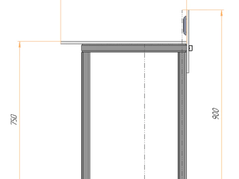Table for working on the terrace 3D Model