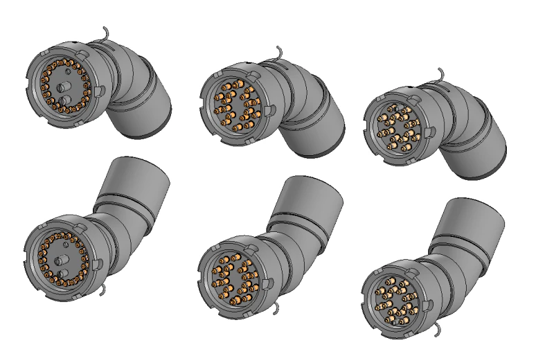 Multi-hose High pressure hose 3D Model .c4d .max .obj .3ds .fbx .stl .blend