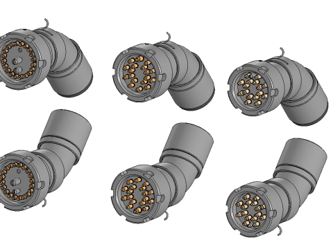 Multi-hose High pressure hose 3D मॉडल