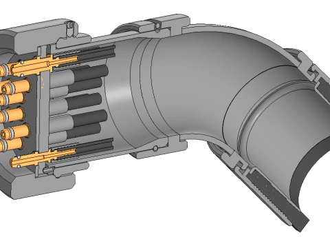 Multi-hose High pressure hose 3D Model