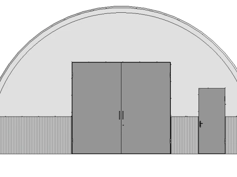 Hangar tent 3D Model