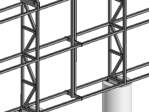 Hangar tent 3D Model