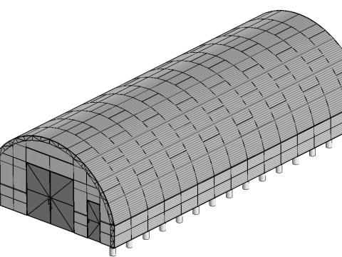 Hangar tent 3Dモデル