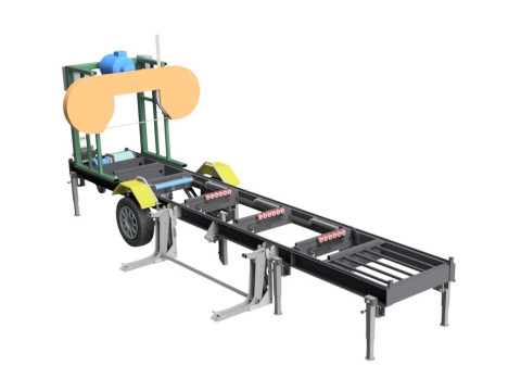 Mobile Band Sawmill 3D Model