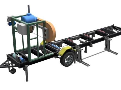 Mobile Band Sawmill 3D Model