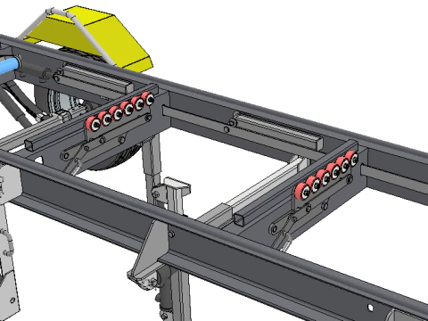 Mobile Band Sawmill 3D Model