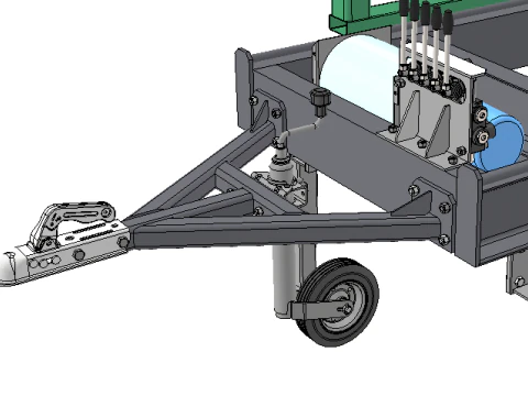 Mobile Band Sawmill 3D Model