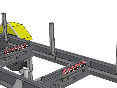 Mobile Band Sawmill 3D Model