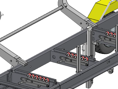 Mobile Band Sawmill 3D Model