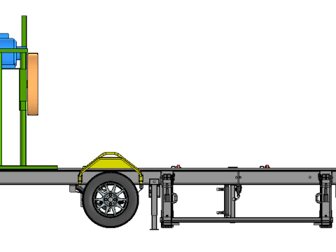 Mobile Band Sawmill 3D Model