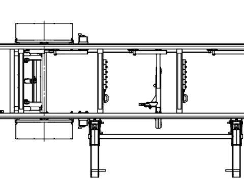 Mobile Band Sawmill 3D Model