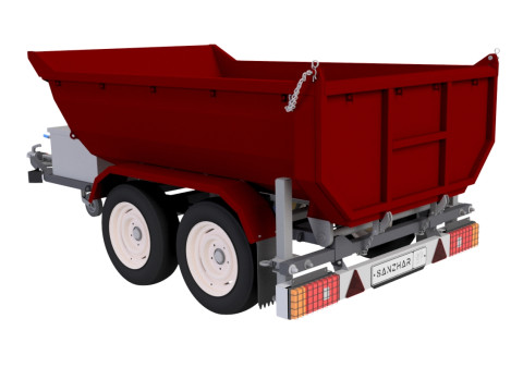 Tipper Trailer Modello 3D