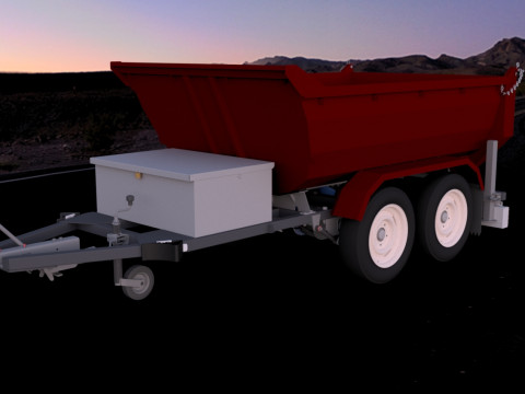 Tipper Trailer Modello 3D