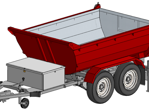 Tipper Trailer Modello 3D
