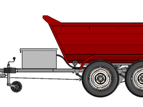 Tipper Trailer Modello 3D
