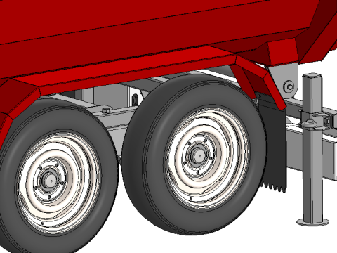 Tipper Trailer Modello 3D