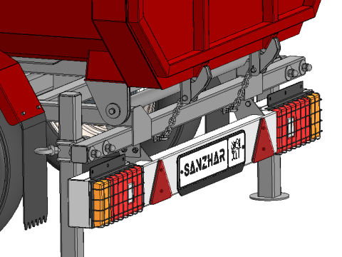 Tipper Trailer Modello 3D