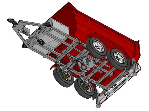 Tipper Trailer Modello 3D