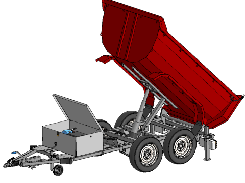 Tipper Trailer Modello 3D