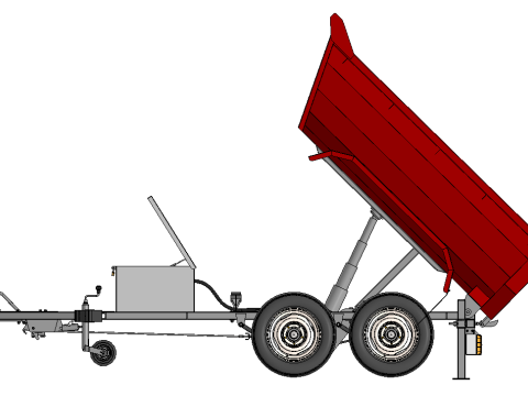 Tipper Trailer Modello 3D