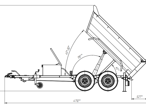 Tipper Trailer Modello 3D