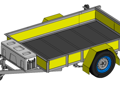 Trailer 750 kg 3D 模型