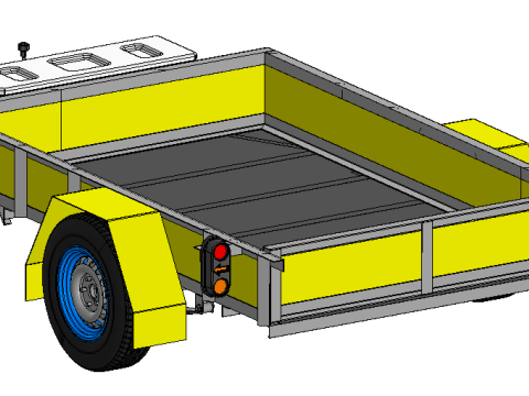 Trailer 750 kg 3D 模型