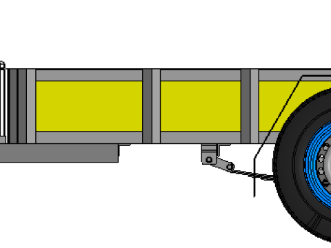 Trailer 750 kg 3D 模型