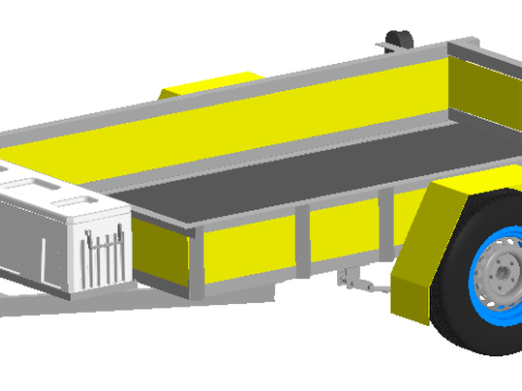Trailer 750 kg 3D 模型