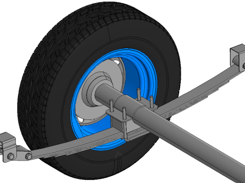 Trailer 750 kg 3D 模型