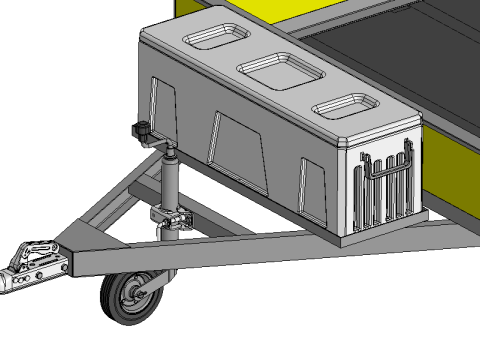 Trailer 750 kg 3D 模型