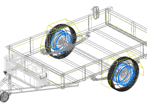 Trailer 750 kg 3D 模型