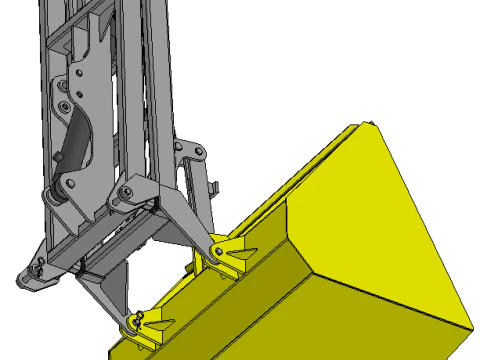 Loader on tractor 3D Model