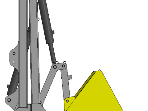 Loader on tractor 3D Модель