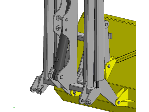 Loader on tractor 3D Модель