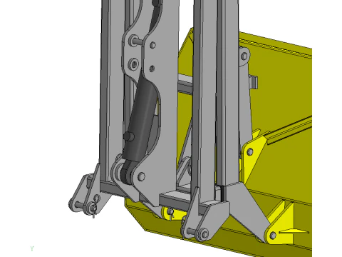 Loader on tractor 3D Model