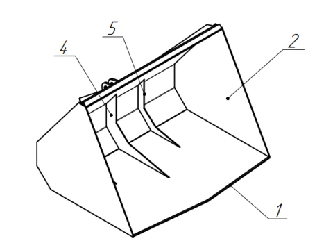 Loader on tractor Technical Drawing 3D Model