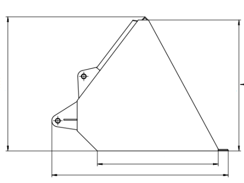 Loader on tractor Technical Drawing Modello 3D