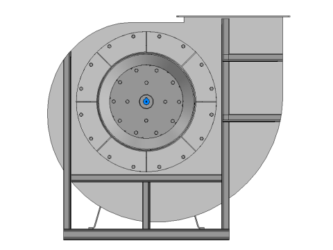 Przemysłowy wentylator odśrodkowy Model 3D